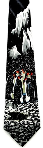 Snow penguins men neck - penguins, men's