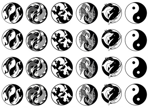 Yin yang aquatic animals - aquatic,